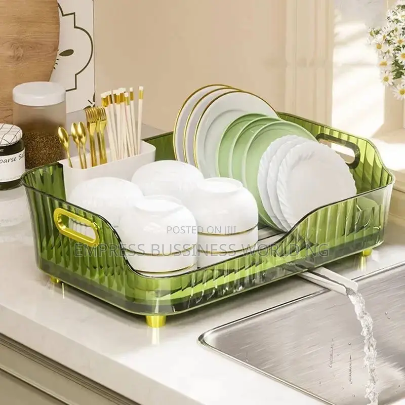 Beautiful Acrylic Transparent Dish Drainer