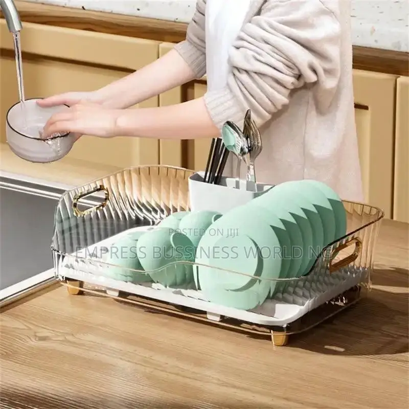Beautiful Acrylic Transparent Dish Drainer