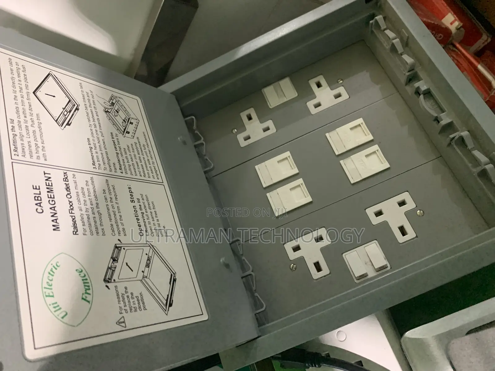 Raised Floor Outlet Box