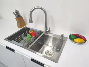 (Home Point) 2in1 304 Stainless Steel Sink Accessories.