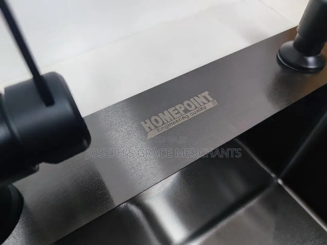 (Home Point)2in1(304) Black Stainless Sink Accessories