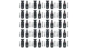 20 Pairs MC4 Portable Waterproof Male/Female Pin Connector
