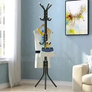 Coat Rack 
White and Black