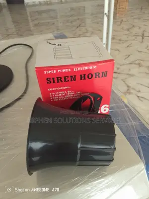 Wired Black Color Outdoor & Indoor Electronic Siren