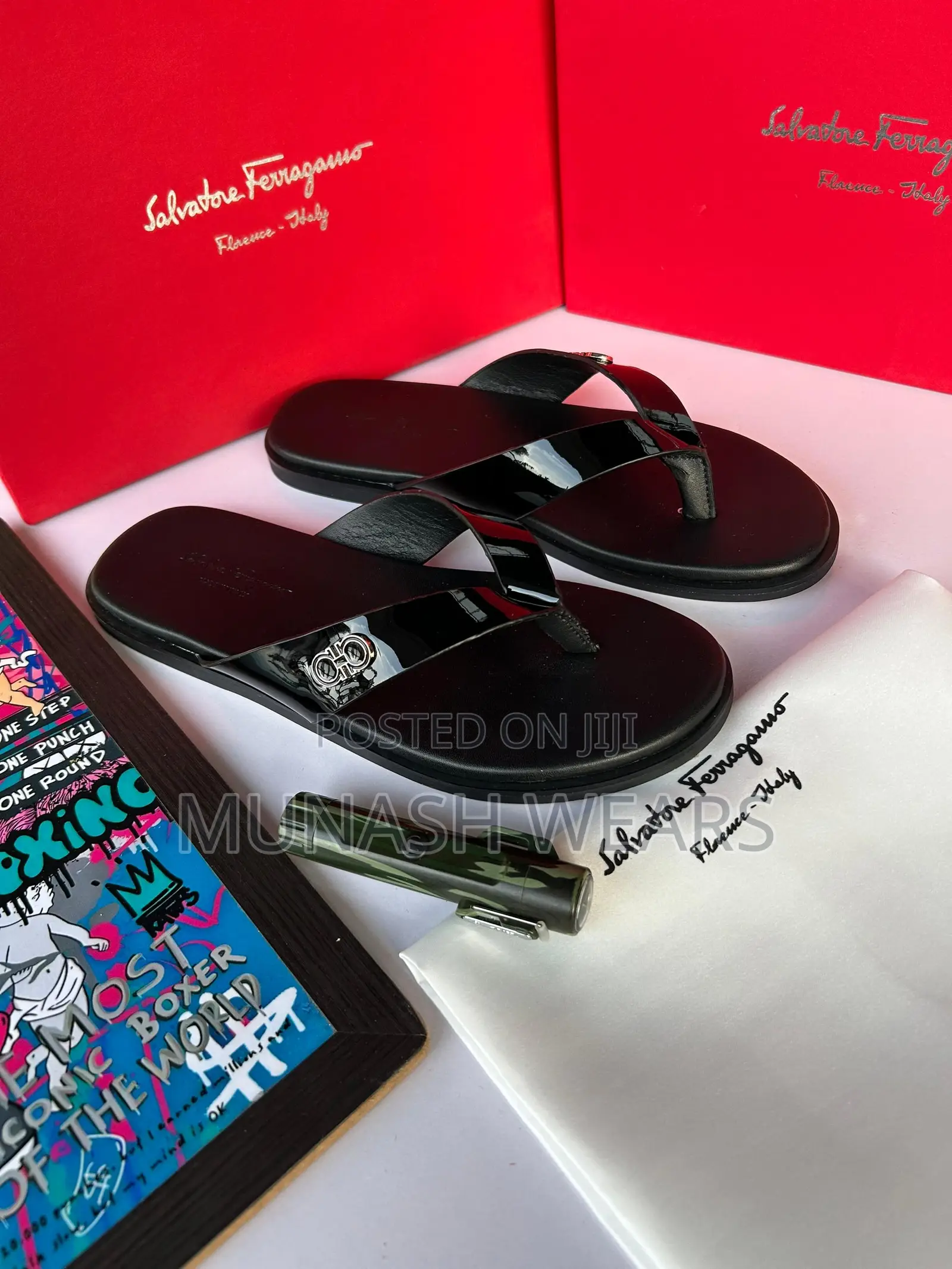 Louis Vuitton Leather Slipers