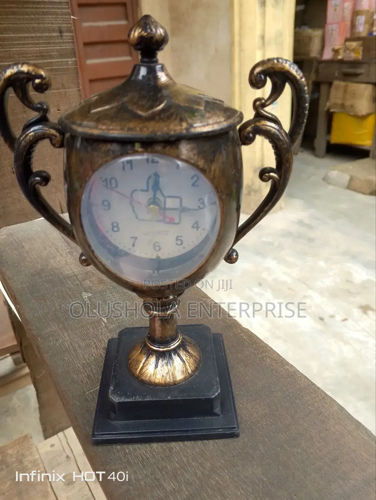Trophy  Alarm Table Clock