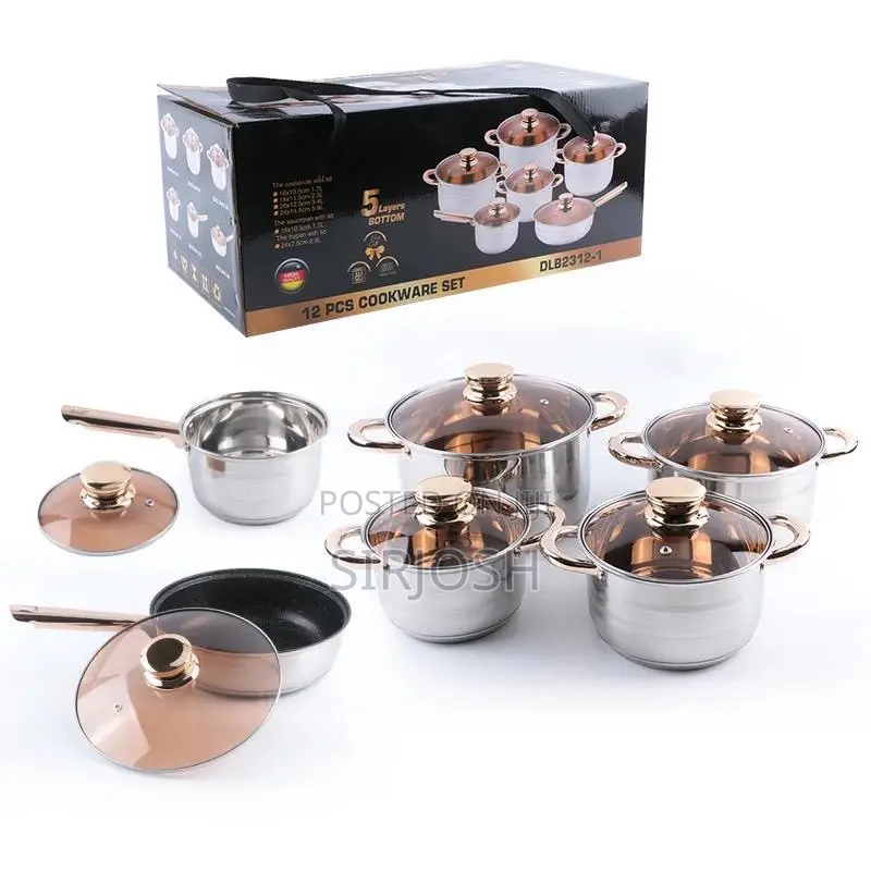 12 Sets Nonstick Pots Sets