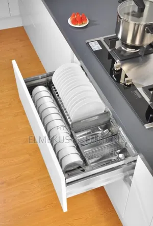 Photo - Drawer Plate Rack / Organiser (Stainless)