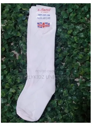 Jimtex 100% Nylon White Socks