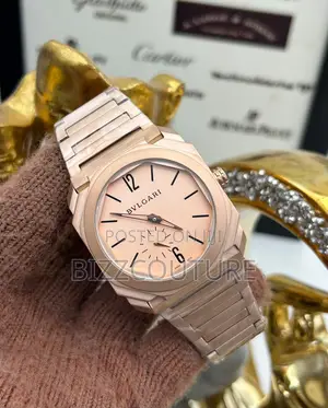 Original Bvlgari Chronograph Rose Gold Chain Watch