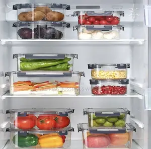 Air Tight Acrylic Refrigerator Storage Containers-3 PCS