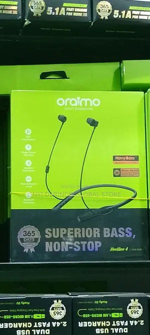 Oraimo Superior 50hrs Super Bass Necklace4 Neckband Earphone