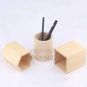 Bamboo Pen Holder Organizer