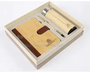 4 in 1 Wooden Premium Gift Set With Bag Moq:50pcs