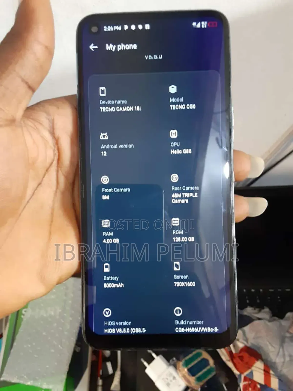 Tecno Camon 18i 128 GB Blue