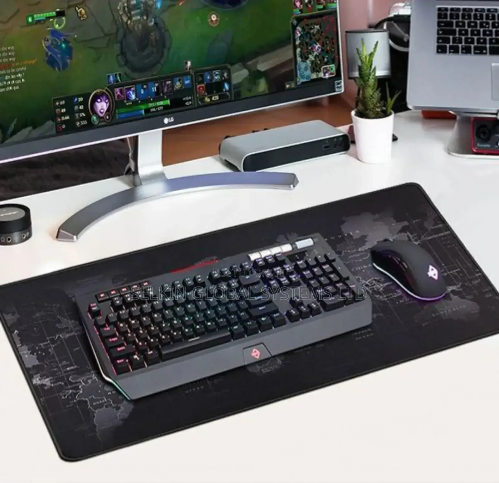 Classical Desktop Mat for Keyboard and Mouse