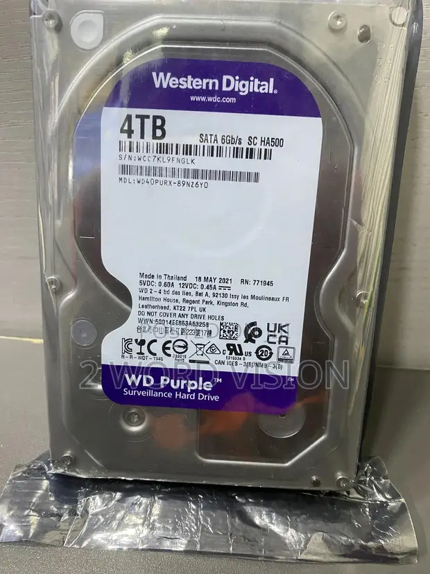 4tb Hard Drive for Desktop,Surveillance, DVR NVR - 2 Word Vision