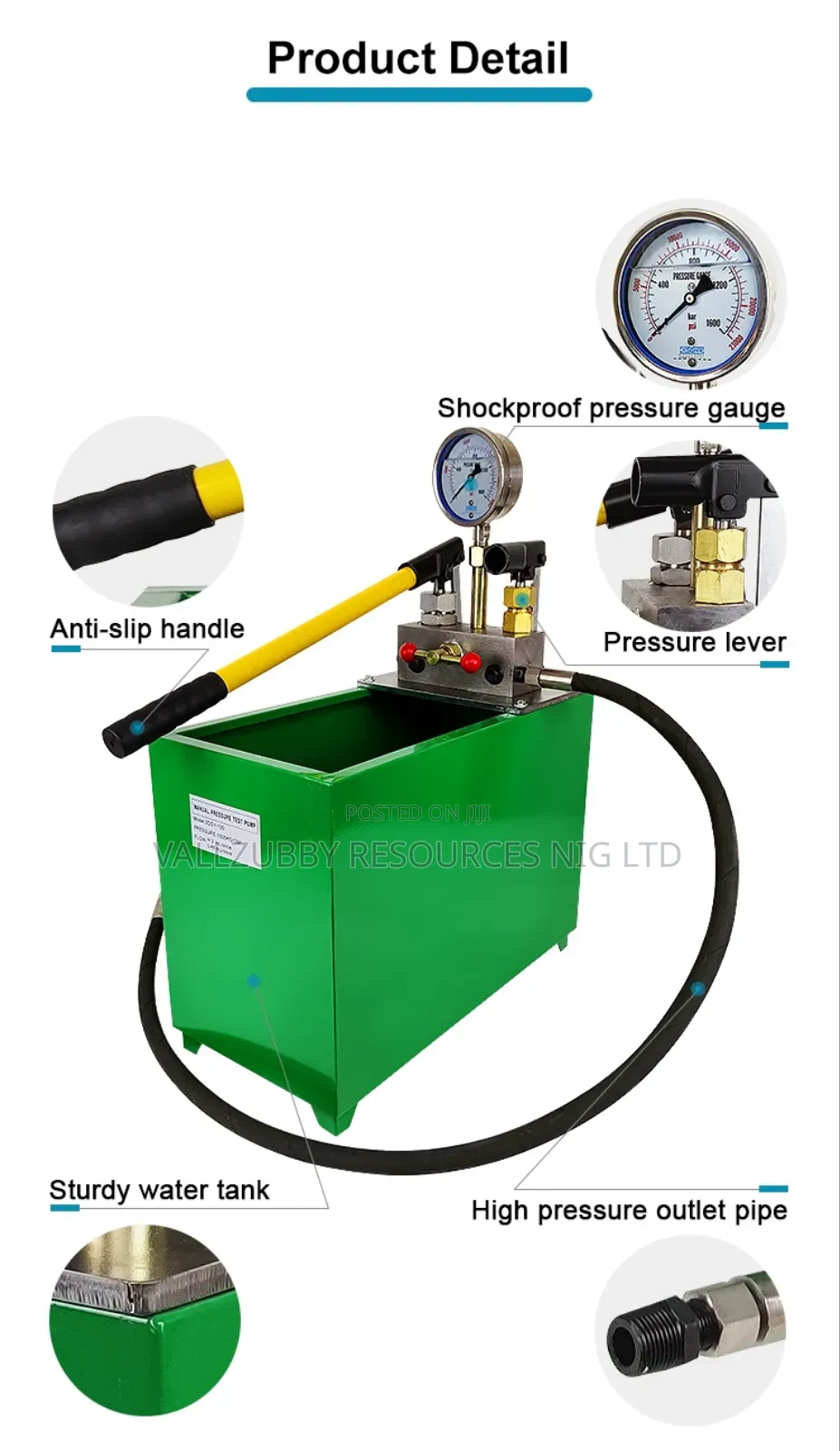 Pressure Testing Bucket