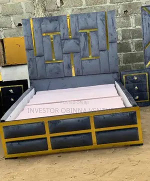 Luxury Bed Frame With Side Stool