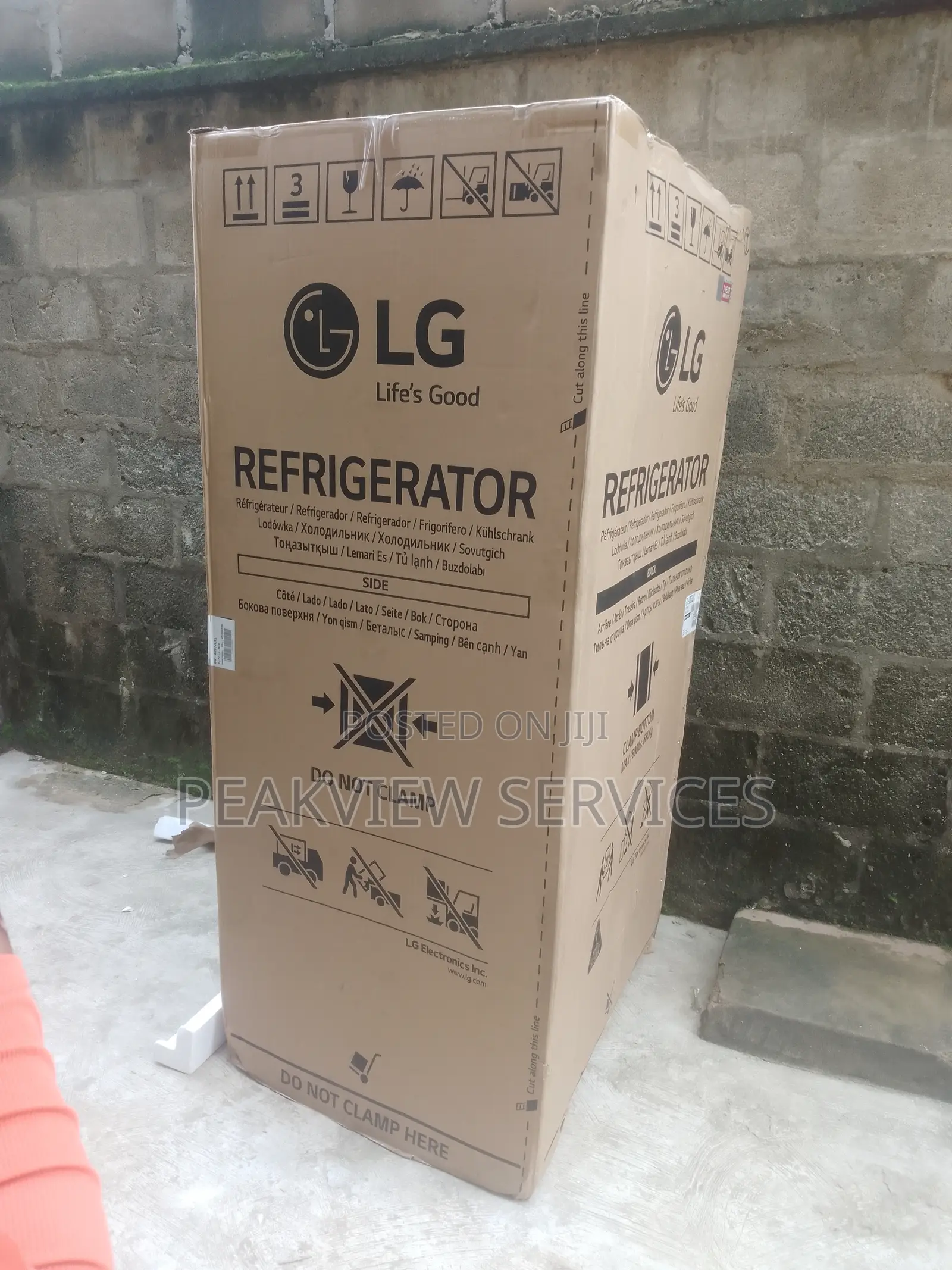 New LG Side by Side Refrigerator