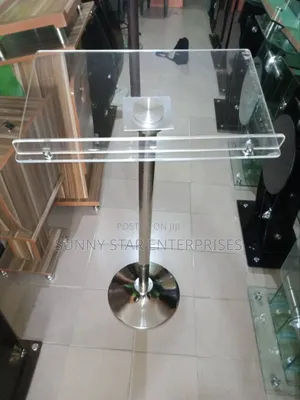 High Quality Unbreakable Acrylic Single Pole Pulpit