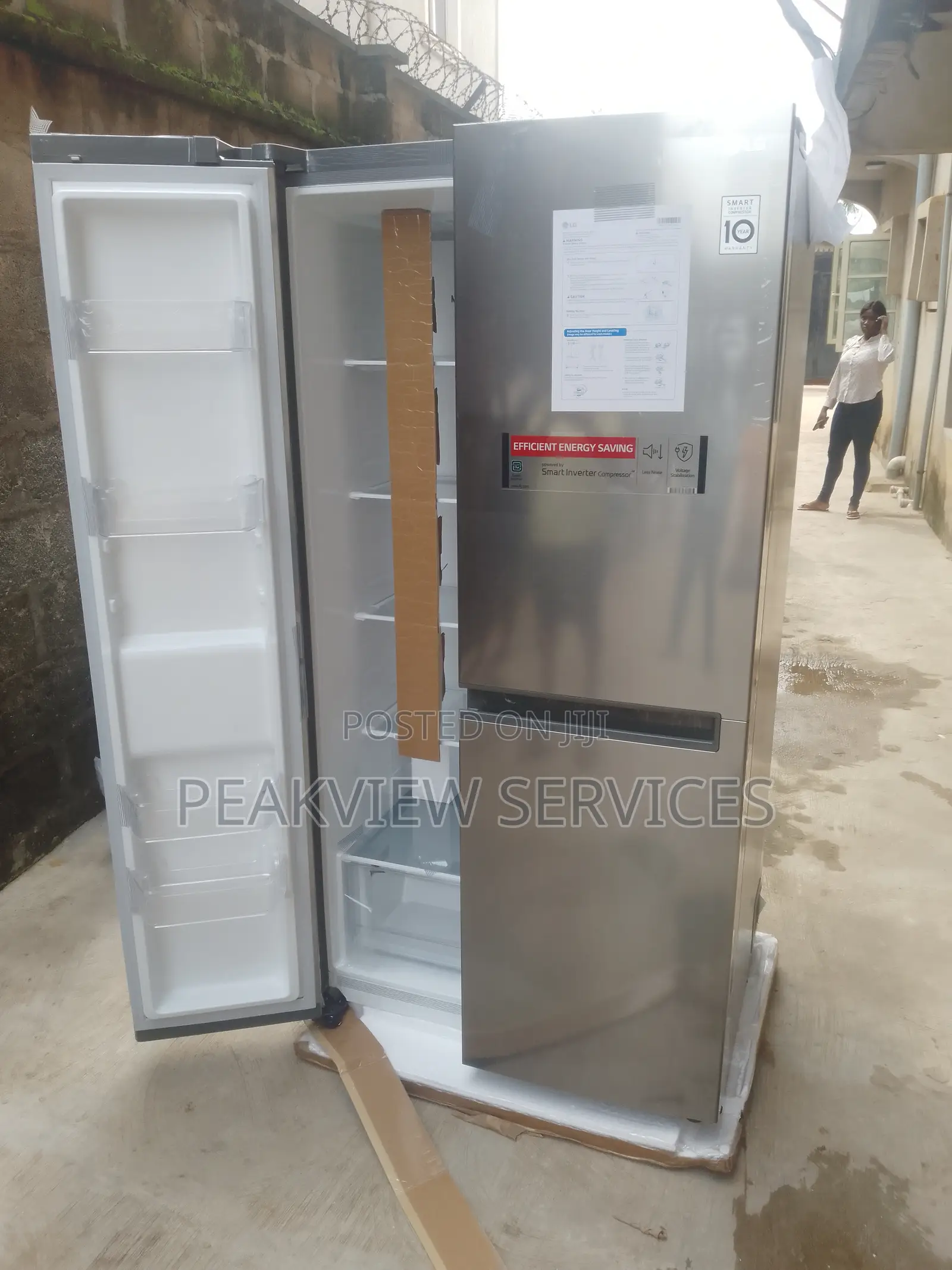 New LG Side by Side Refrigerator