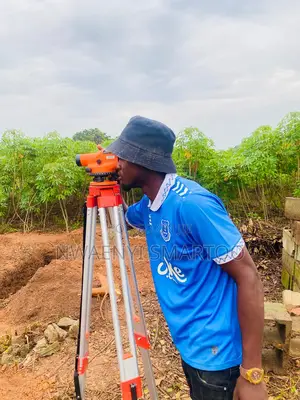 Level Instrument With Staff and Stand