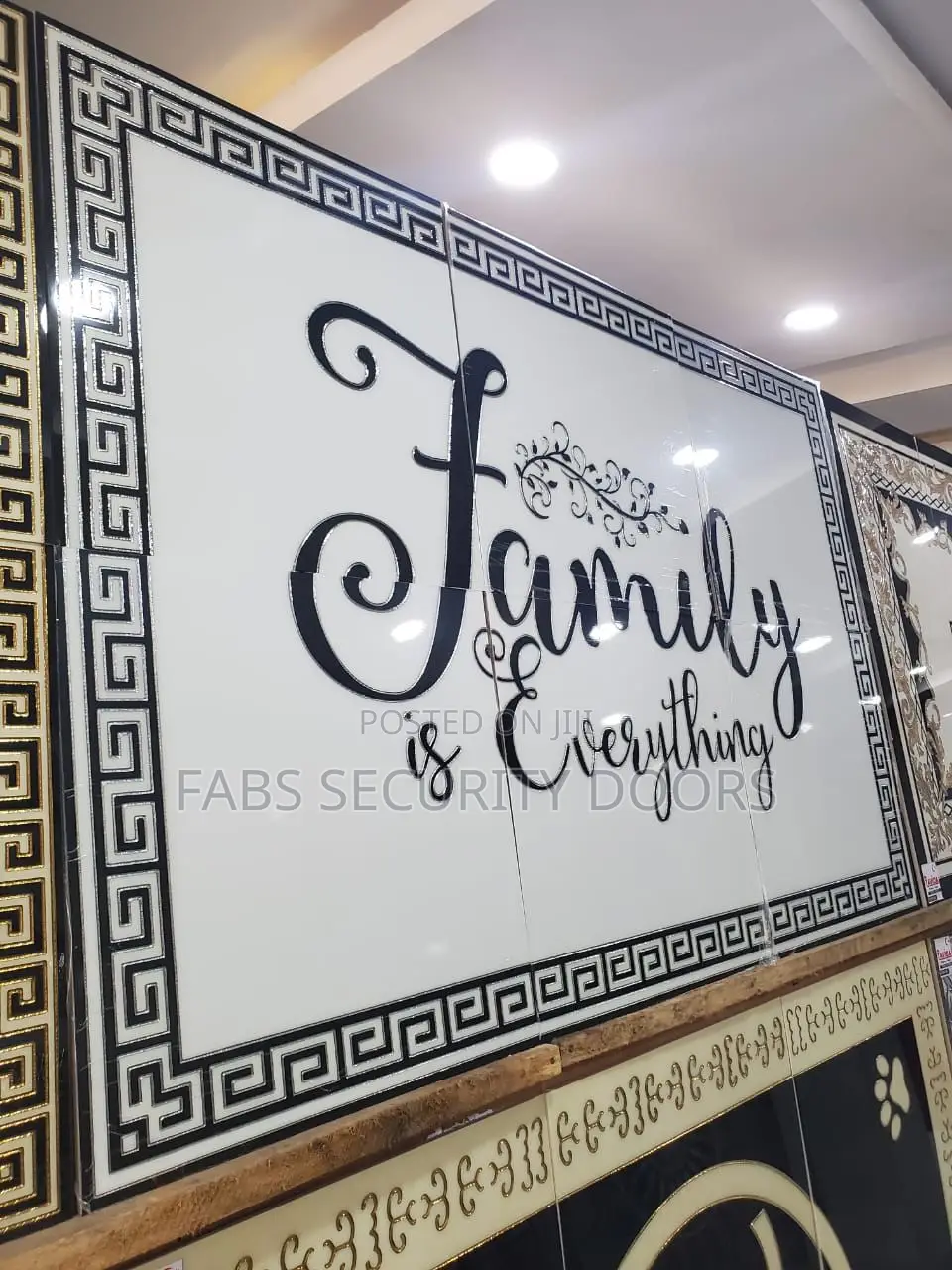 Luminous Center Tiles Decor