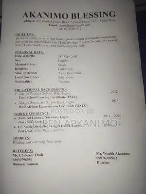Factory CV With Attractive Pay