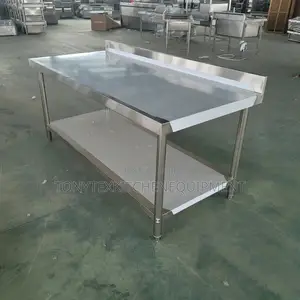 5ft Commercial Work Table With Back