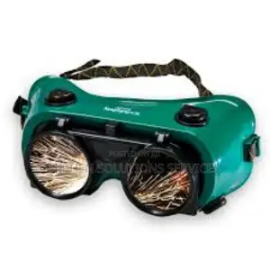 Green Welding Goggles Round Flip Lens