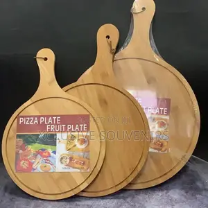 Bamboo Restaurant Fruit Sushi Board Pizza Plate