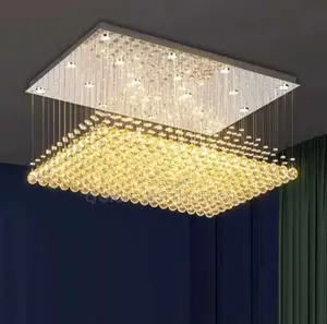 Rain Drop Crystal Chandelier Led Light for Your Sitting Room