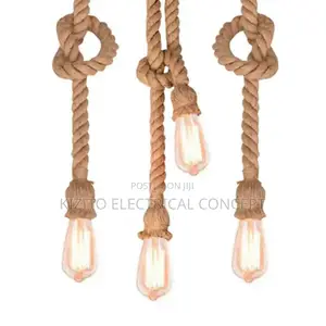 Vintage Rope Pendant Light, Restaurant Bar Cafe