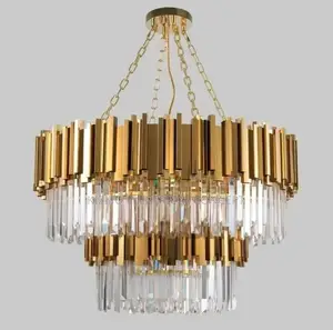 Post Modern Nordic Crystal Chandelier LED Living Room Light