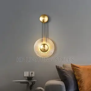 Post Modern Creative Light Luxury All Copper Wall Lamp