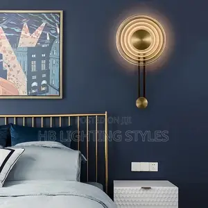 Post Modern Creative Light Luxury All Copper Wall Lamp