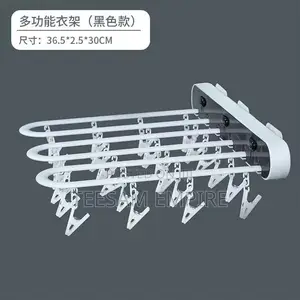24-Pack Multi-Row Folding Clothes Rack
