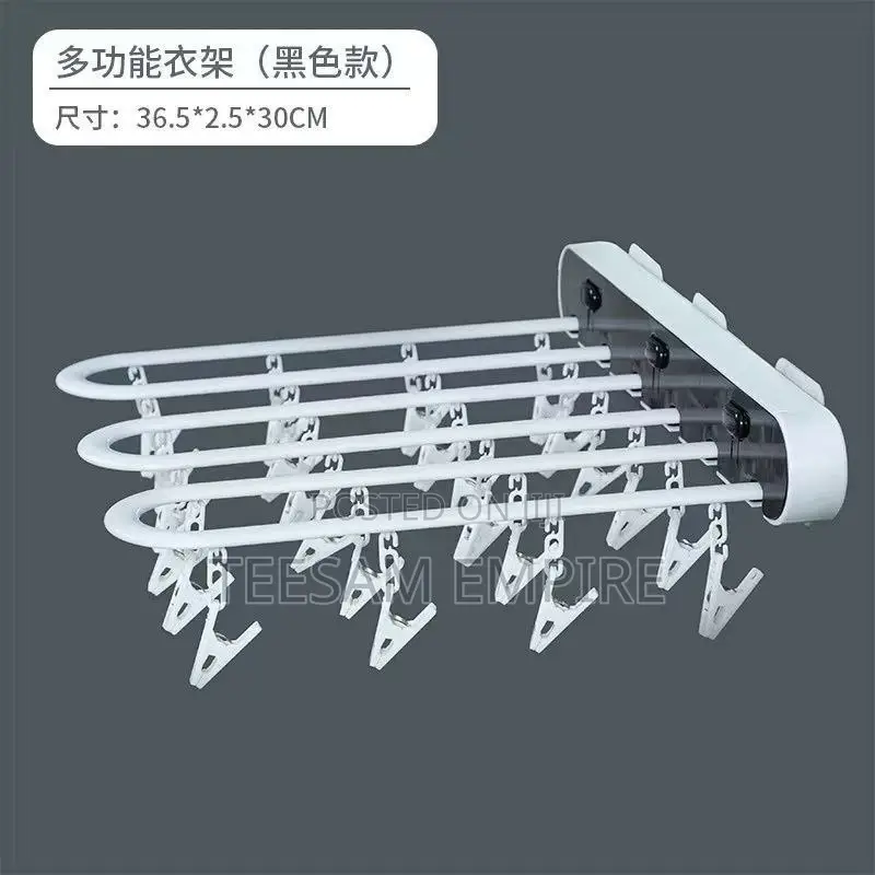 24-Pack Multi-Row Folding Clothes Rack