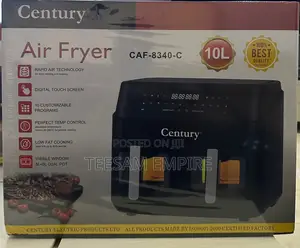 10L Century Double Compartment Airfryer