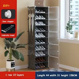 Multi-Cube Plastic Shoe Rack