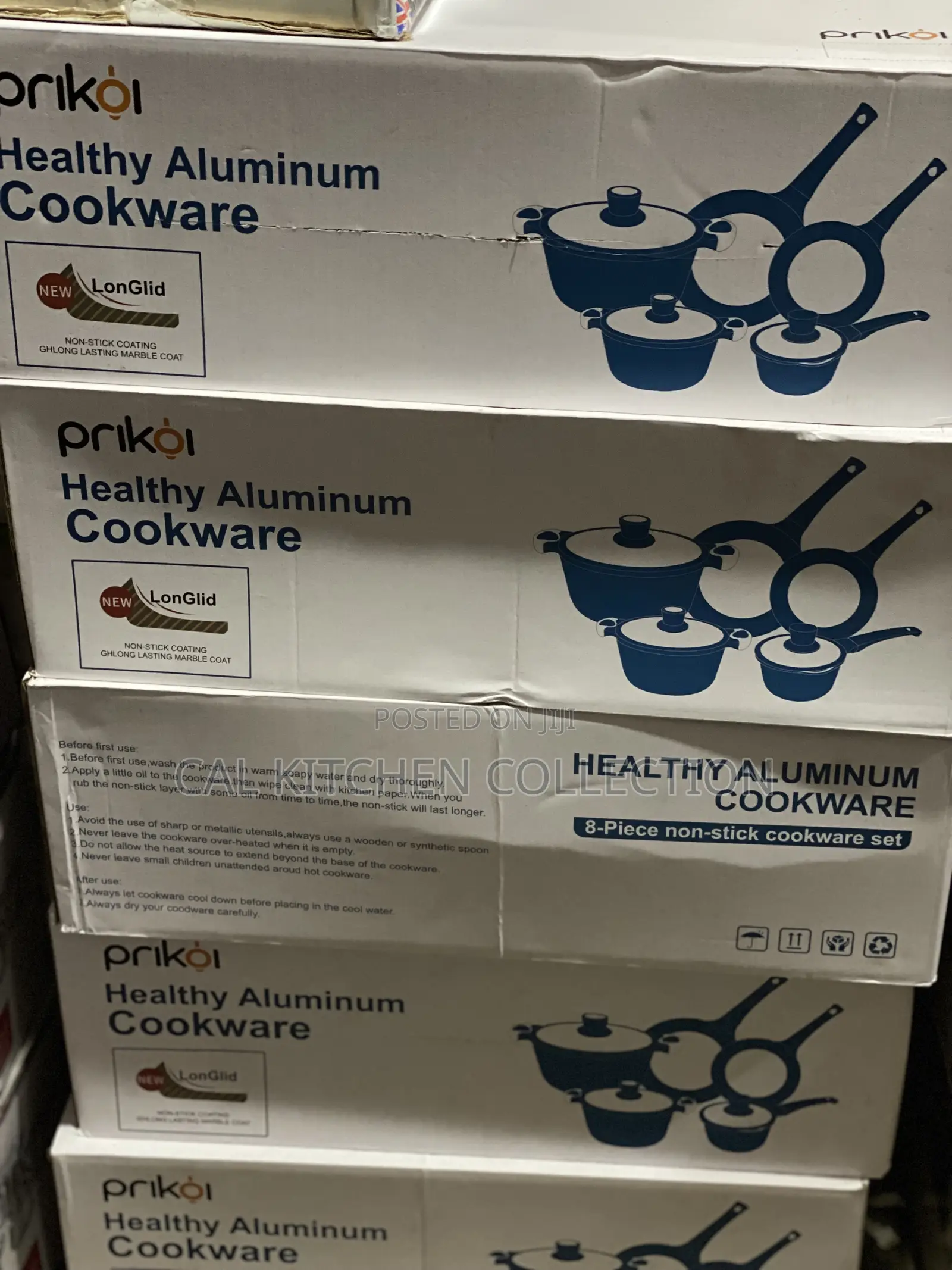 Prikoi 8 Pieces Cookware Set