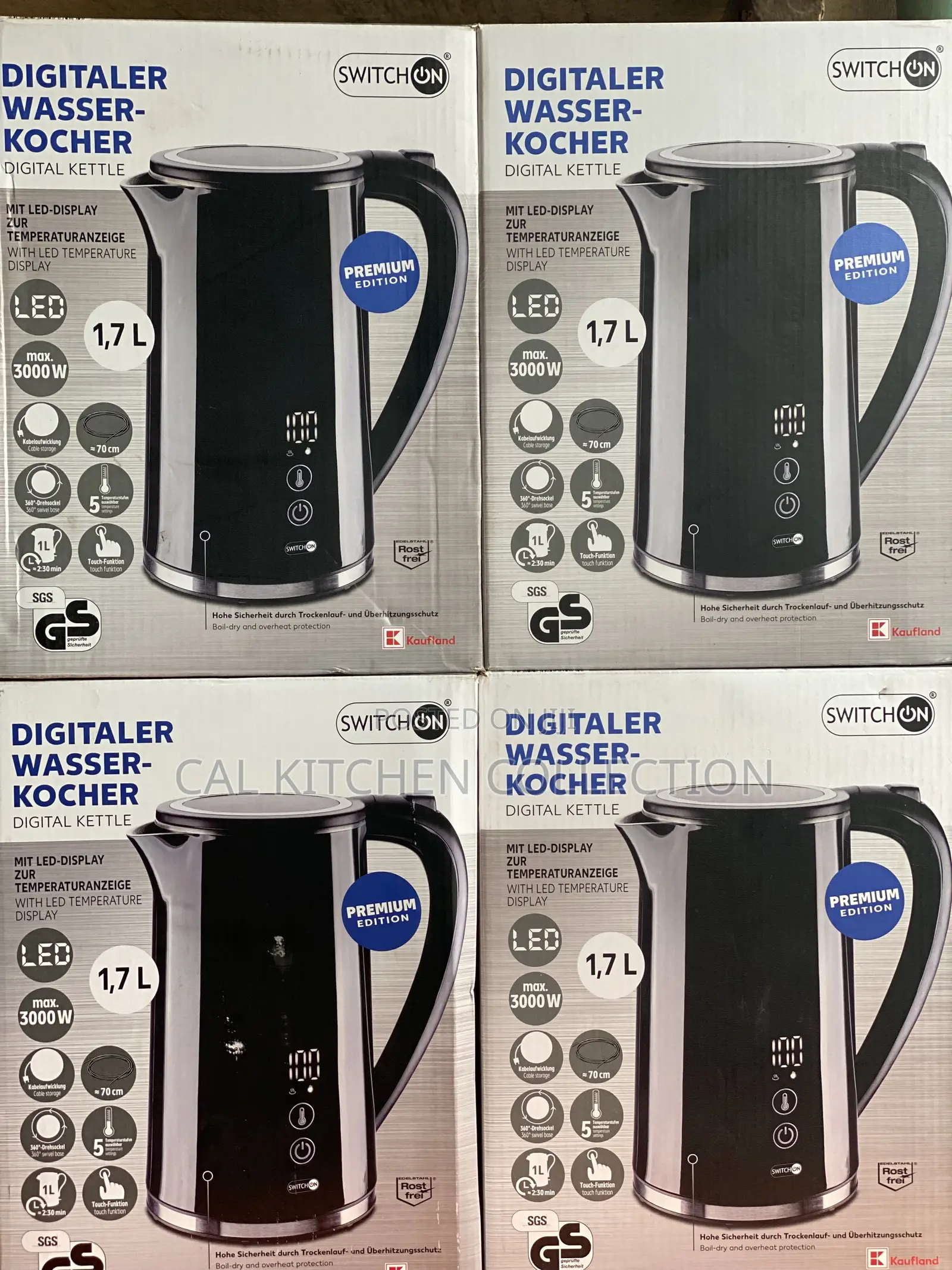 Wasser Kocher 1.7 Liters Digital Electric Kettle