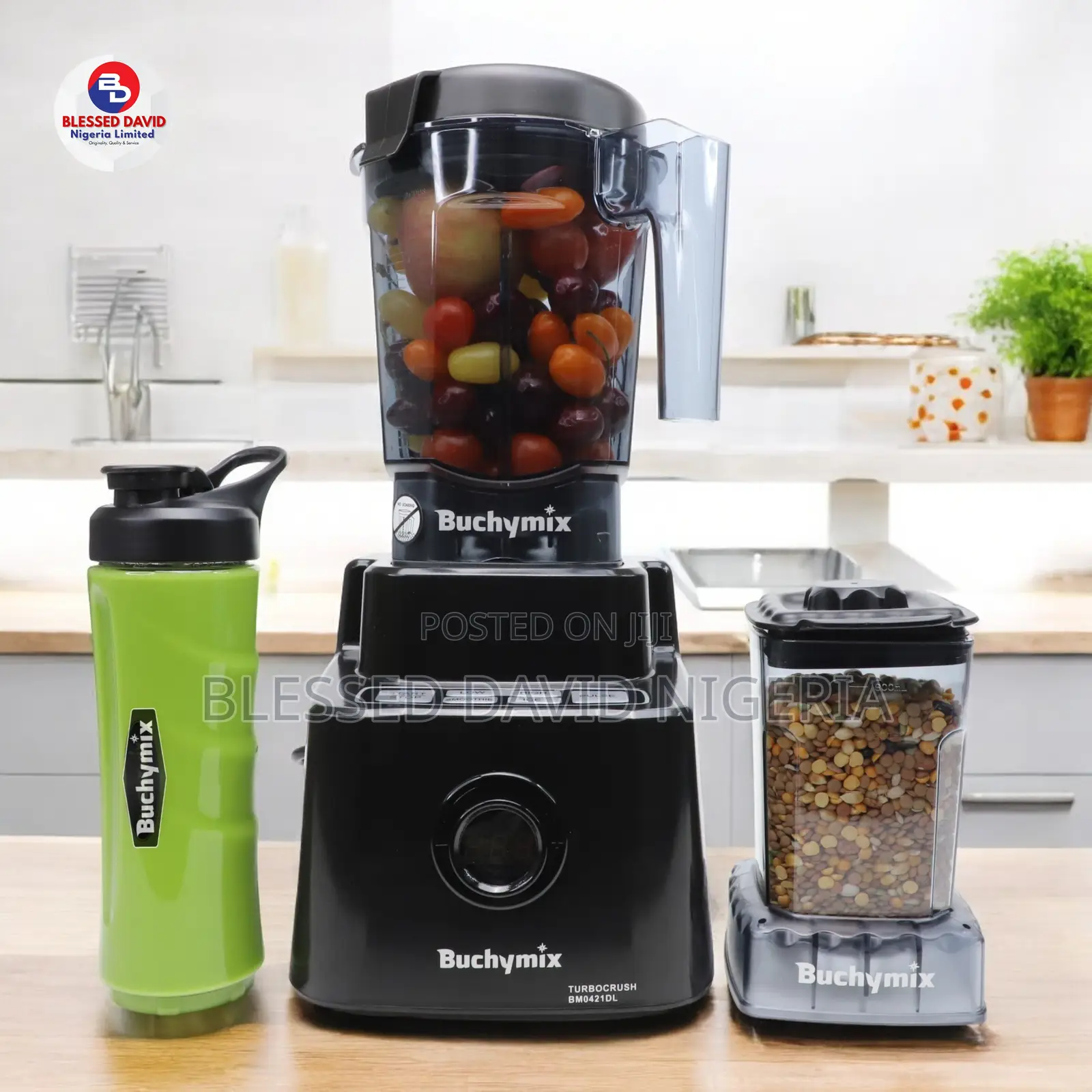 Upgraded Turbocrush Professional Blender Bx300-black