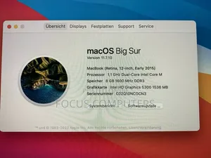 Laptop Apple MacBook 2015 8GB Intel Core M SSD 256GB
