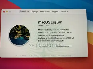 Laptop Apple MacBook 2015 8GB Intel Core M SSD 256GB