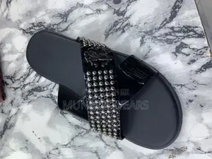 Roberto Cavalli Leather Slipers