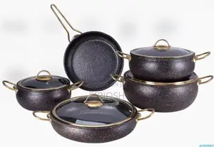 Quality Gold Handle Induction Pot