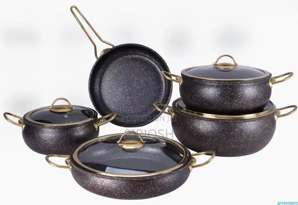 Quality Gold Handle Induction Pot
