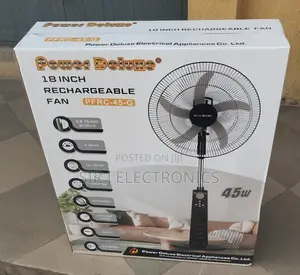 Original 18" Power Deluxe Rechargeable Standing Fan(New One)